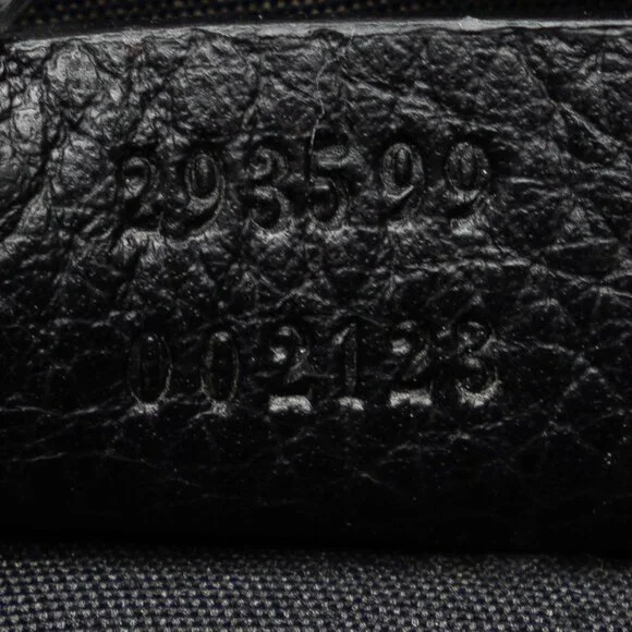 GUCCI Black Leather Tote Bag - Picture 8 of 9